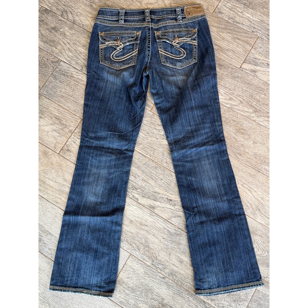 Silver Jeans Suki 17" Surplus Bootcut 30 x 33 Denim Western Boot Womens Cowgirl‎